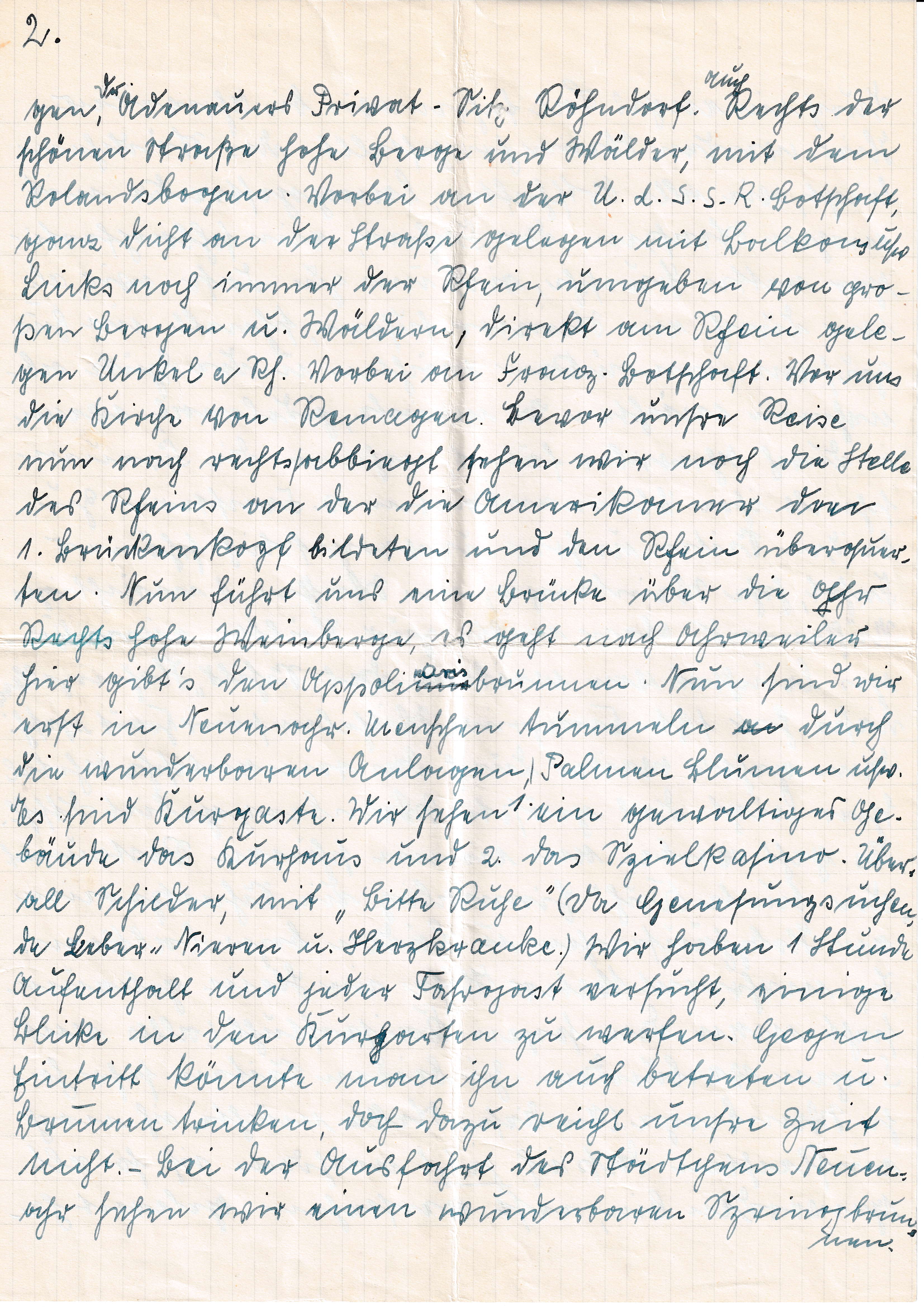 Reisebericht von Martha Lörzer 'Unser Rhein-Arft-Fahrt', 28.08.1956, 3/7